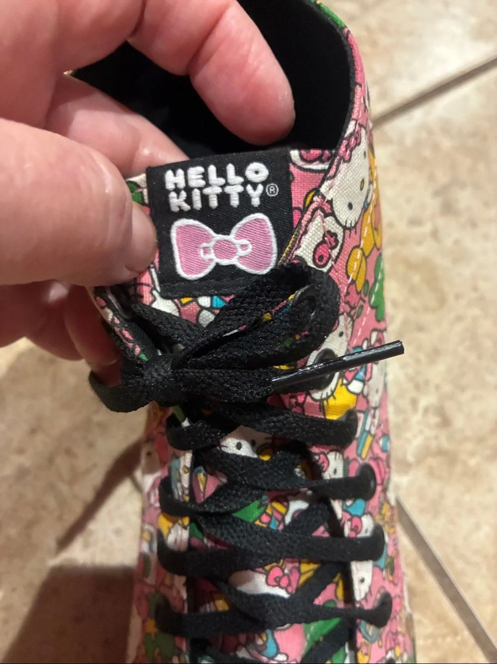 Vans Hello Kitty Pink Multi-Color High-Top Sneakers